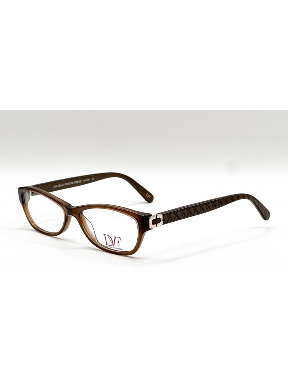 Diane Von Furstenberg DVF5055 201 Brown Full Rim Authentic Eyeglass Frames 51-16